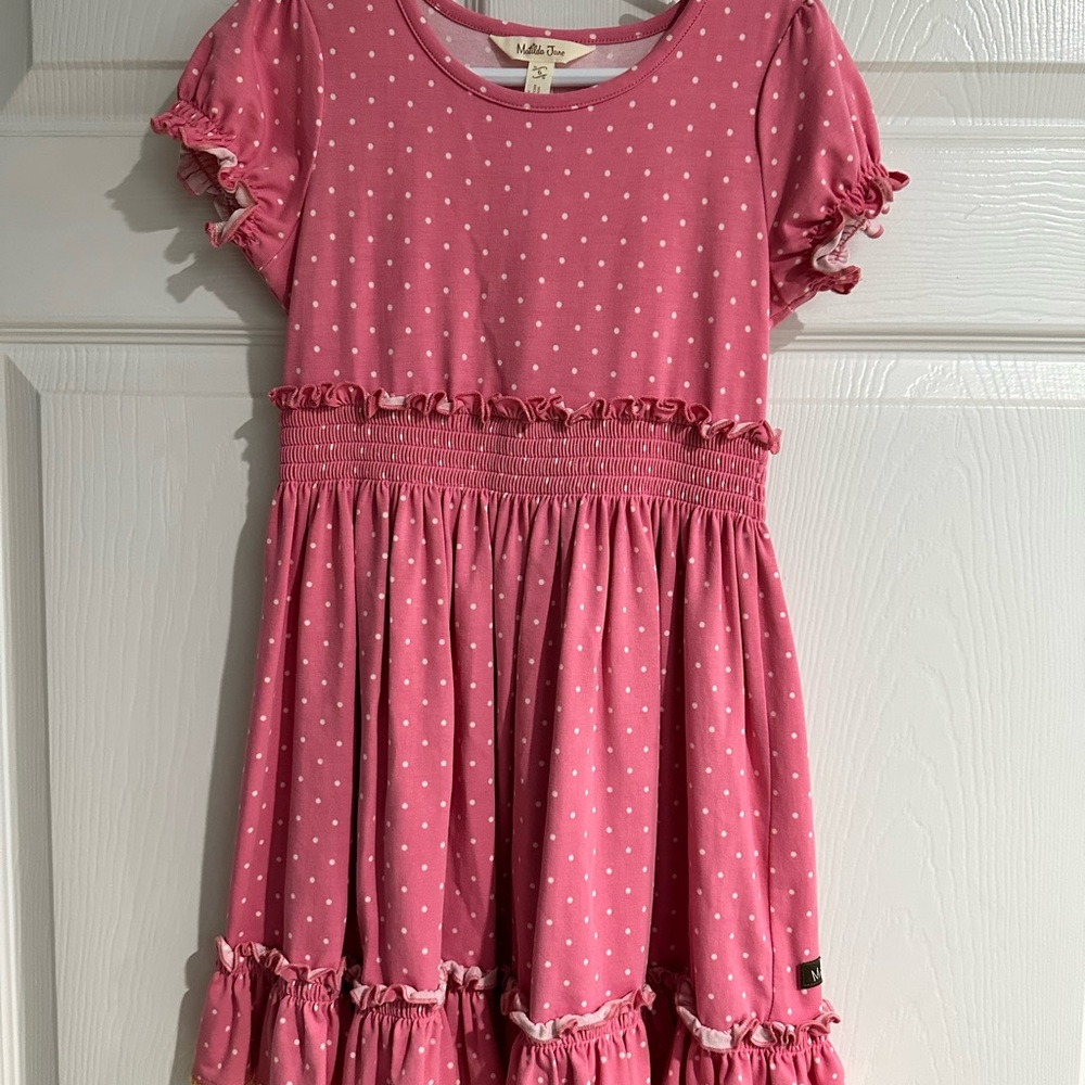 Matilda Jane Pink Polka Dot Kids Dress